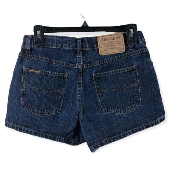 Jordache Jr. 9/10 Blue Vintage Bootie Shorty Jean Beach Summer Vacation Shorts - Picture 2 of 7